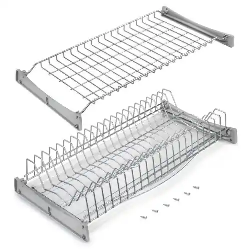 Porte-bouteilles latéral extractible TitaneMax - fermeture amortie- Module 200- Gris anthracite- Acier - EMUCA Promotion Saisonnière