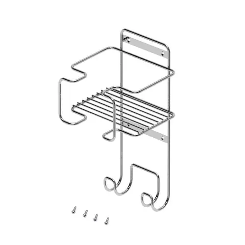 Nouvelle Collection Porte-fer et planche à repasser - Acier - Chromé - EMUCA