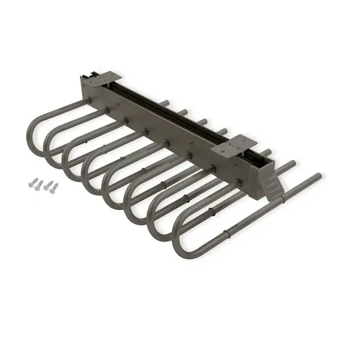 Acheter En Ligne Porte-pantalons extractible - Gauche - Acier et Plastique - Titane - EMUCA