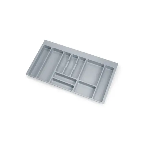Nouveauté Range-couvert Optima Universal, M90 836x482 mm, Plastique gris - EMUCA