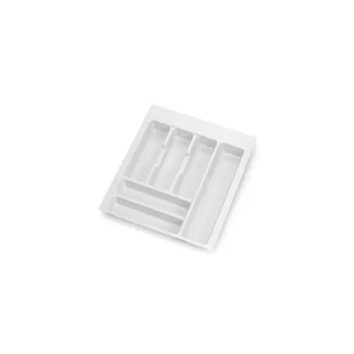 Range-couvert Optima Vertex/Concept 500mm (Panneau 16mm), Module 450 mm, Plastique blanc - EMUCA Bon Marché
