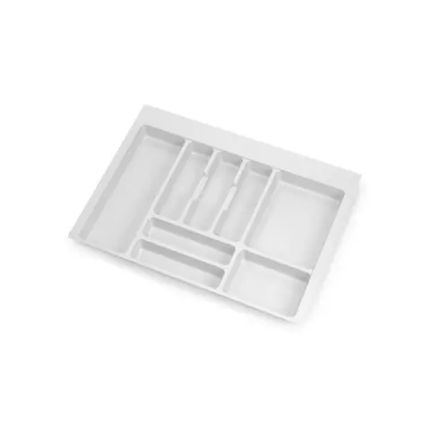 Range-couvert Optima Vertex/Concept 500mm (Panneau 16mm), Module 700 mm, Plastique blanc - EMUCA Commander Maintenant