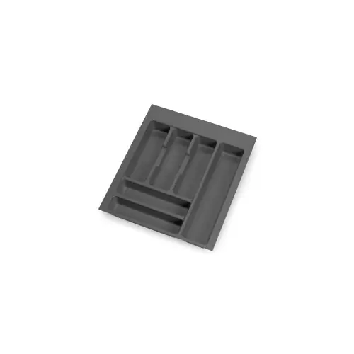 range-couverts Optima pour tiroir universel - module 450mm - Plastique - Gris antracite - EMUCA Haute Qualité
