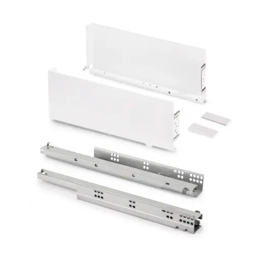 Tiroir extérieur Simplex 25kg hauteur 159mm - profondeur 440mm - acier - peint en blanc - EMUCA Affaire À Saisir