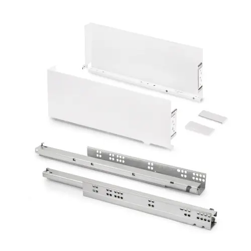 Tiroir extérieur Simplex 25kg hauteur 159mm - profondeur 490mm - acier - peint en blanc - EMUCA Prix Réduit