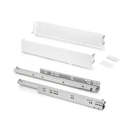 Tiroir extérieur Simplex 25kg hauteur 88mm - profondeur 490mm - acier - peint en blanc - EMUCA Offre Du Jour