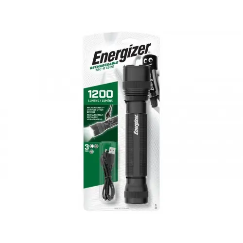 Lampe torche rechargeable 3 modes 1200 lm noire ENERGIZER - ENERGIZER Prix Bas