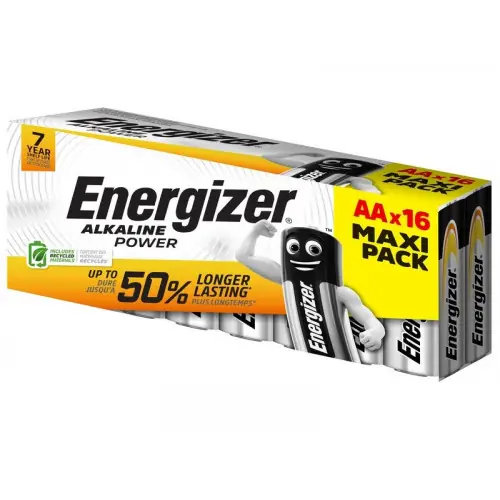 Lot de 16 piles alcaline lr6 aa Power, ENERGIZER – ENERGIZER Prix Promo