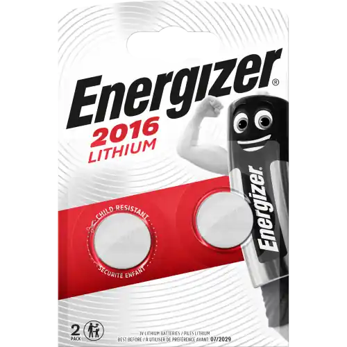Nouvel Arrivage Lot de 2 piles bouton cr2016/dl2016, 3 V, ENERGIZER – ENERGIZER
