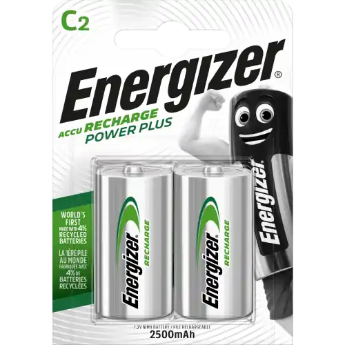 Lot de 2 piles rechargeable lr14, 2200 mAh, ENERGIZER - ENERGIZER Meilleur Prix