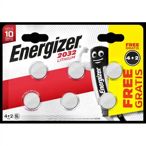 Solde Lot de 4 + 2 piles bouton cr2032 / dl2032 Ultimate lithium, 3 V, ENERGIZER - ENERGIZER