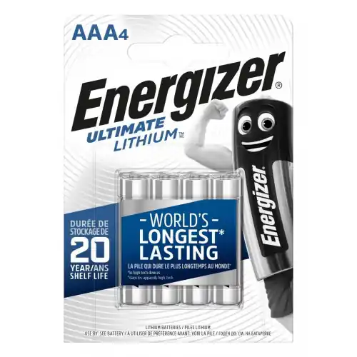 Lot de 4 piles lithium lr03 aaa 1.5 v, 1.5 V, ENERGIZER - ENERGIZER Vente Flash
