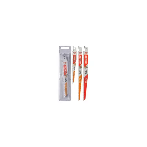 Nouvel Arrivage Lames de scie sabre bi-metal pour bois cloute 5 lames 6 tpi (4 mm) 228 x 19 x 1,3 mm - Erko