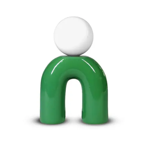 Lampe Pop U, céramique, vert, G9 - EXAGON Acheter Direct