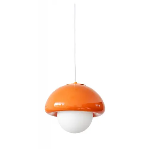 Suspension pop champi ceramique E27 orange – EXAGON Affaire À Saisir
