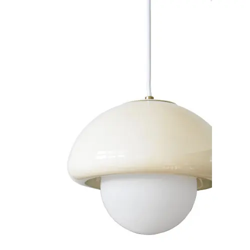 Offre Spéciale Suspension pop champi ceramique e27 vanille lx france – EXAGON