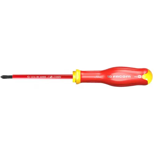 Tournevis isolé cruciforme phillips PH1, L.100 mm FACOM - FACOM Promotion