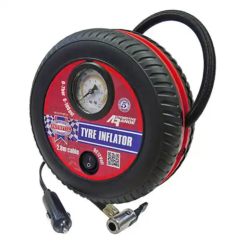 Promotion Saisonnière Gonfleur compresseur air portable 12V 7bar - FAITHFULL