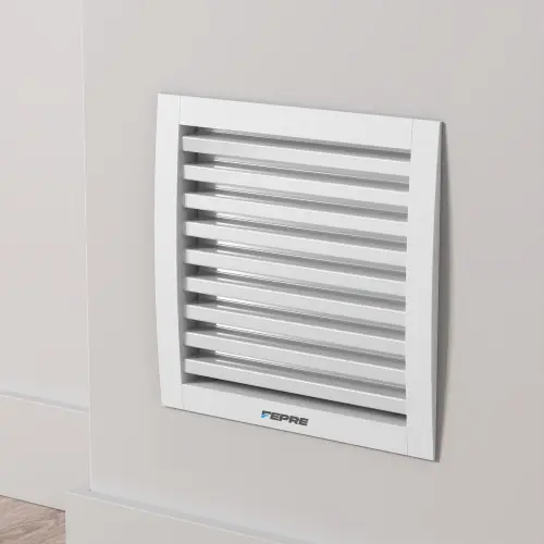 Grille d‘aeration aluminium vernis, L.17 x l.17 cm – FEPRE Prix Cassé