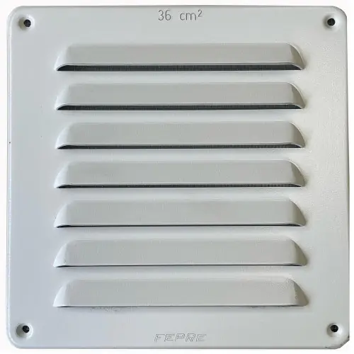 Grilles d‘aeration aluminium vernis, L.15 x l.15 cm – FEPRE Super Prix
