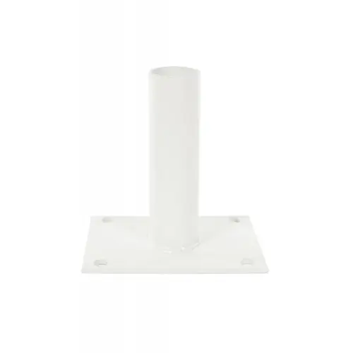Platine BLANCHE pour poteau rond de portillon grillagé – FILIAC Prix Promo