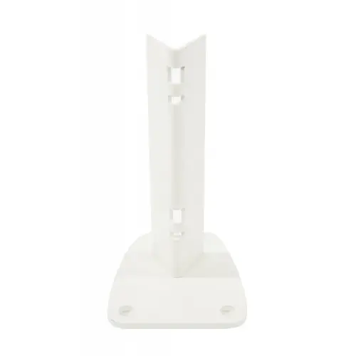 Platine pour Poteau à encoches BLANC – FILIAC Nouvelle Collection