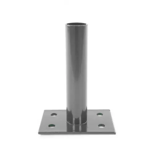 Platine pour Poteau rond GRIS ø 45mm - FILIAC Vente Flash