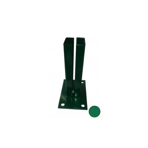 Remise Platine VERTE pour poteaux carrés de portillon barreaudé – FILIAC