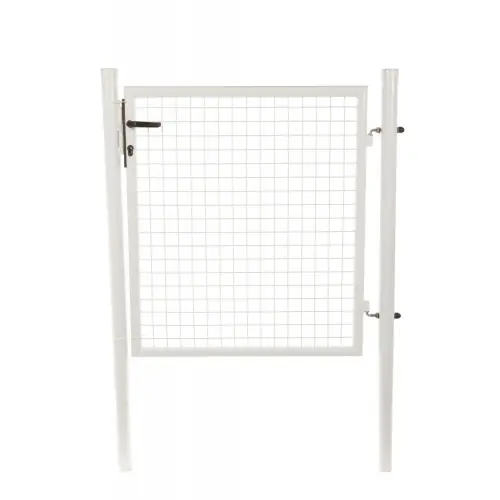 Meilleur Choix Portillon grillagé BLANC – H. 1,00 x L. 1,00 m + serrure – FILIAC