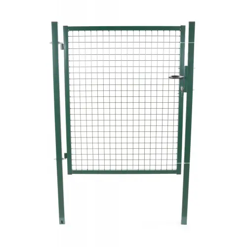 Acheter Direct Portillon grillagé VERT – H. 1,00 x L. 1,00 m + serrure – FILIAC