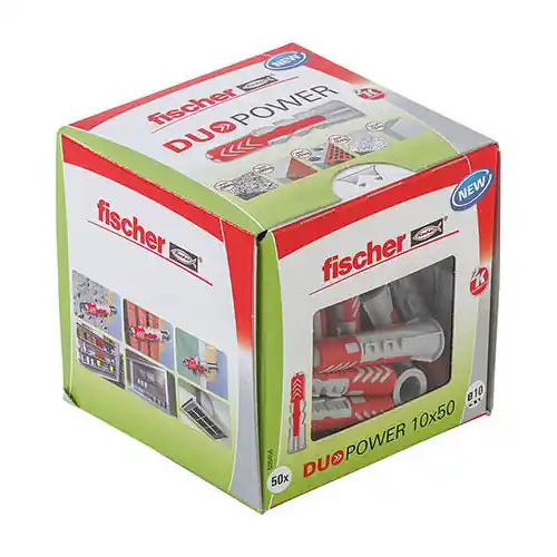 Boîte de 50 Chevilles DUOPOWER 10x50 DIY - FISCHER Meilleur Choix