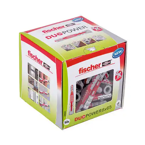 Offre Limitée Boîte de 50 Chevilles DUOPOWER 8x65 DIY - FISCHER