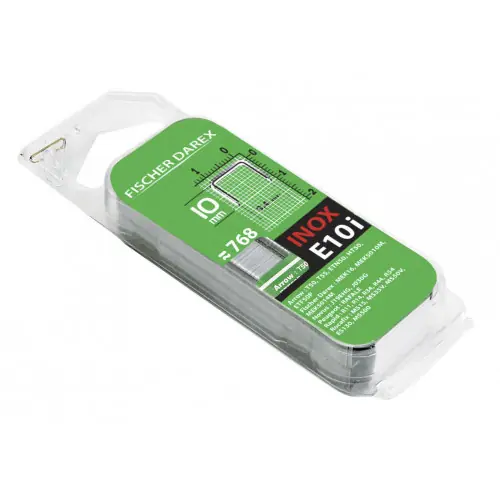Prix Réduit Lot de 768 agrafes fil plat FISCHER DAREX E10i – FISCHER DAREX
