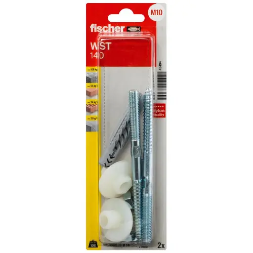 Offre Du Jour Lot de 2 chevilles multi-matériaux avec vis nylon FISCHER Diam. 14 L.De 50 à 10 - FISCHER