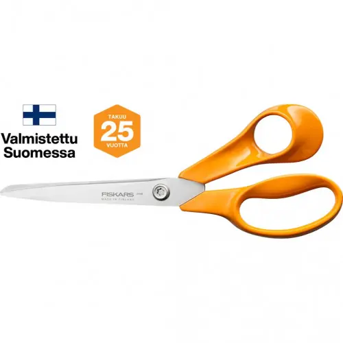 Ciseaux - droitier - acier inox lames facettées coupe précise durable - FISKARS Dernière Chance