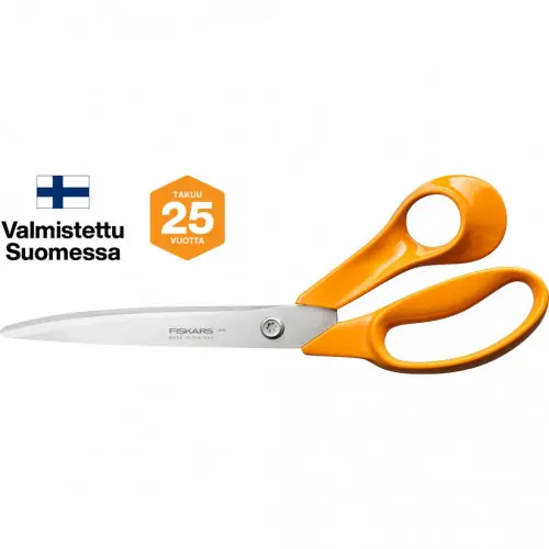 Ciseaux - longue lame - acier inox coupe précise durable - FISKARS Jusqu'à Épuisement Des Stocks