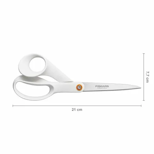 Ciseaux White Functional Form Universels, droitiers 21cm – FISKARS Promotion