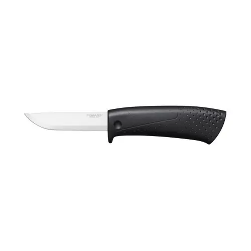Couteau de construction Fourreau - aiguiseur intégré - FISKARS Jusqu'à Épuisement Des Stocks