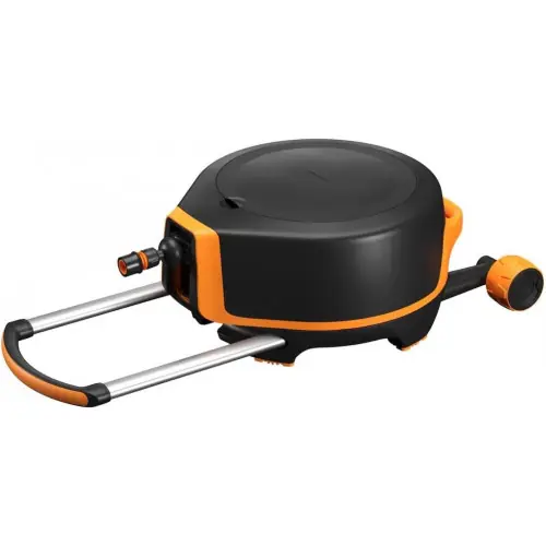 Dévidoir - XL kit complet avec tuyau 20 m - chariot d’arrosage mobile avec accessoires - FISKARS Nouvel Arrivage