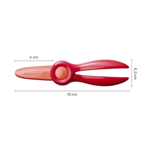 Premiers ciseaux pour enfants à partir de 2 ans - lames en plastique - rouge - FISKARS Petit Prix
