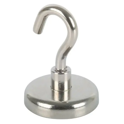 Paiement Sécurisé Crochet aimant, SUKI, diam. 36 mm, argent – FIX-O-MOLL