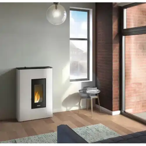 Poêle à granulés étanche Atrium 5 Blanc - 5 kW - FreePoint Top Vente