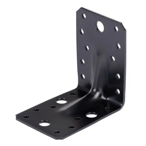 Equerre renforce noire 90x90x65mm epaisseur 2.5mm – GAH ALBERTS Commande En Gros
