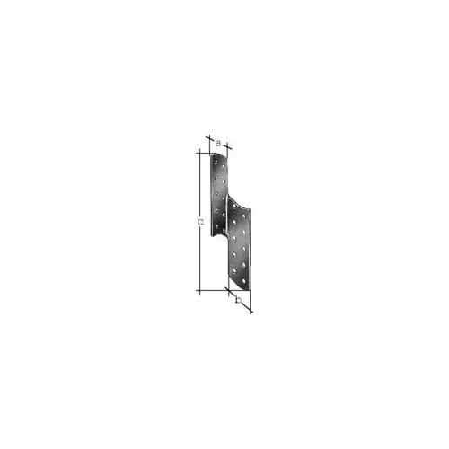 Equerre renvoyée droite Galvanisé GAH ALBERTS, 32x32x170 mm - GAH ALBERTS Offre Du Jour