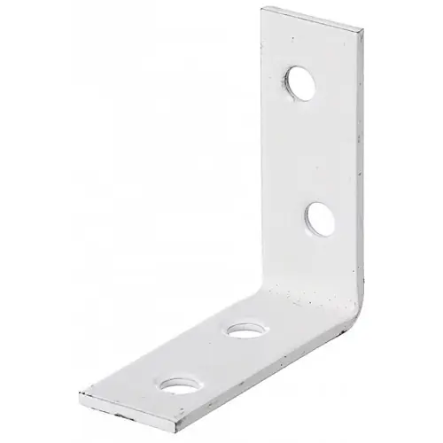 Lot de 12 équerres plastifié blanc, 40x40x15 mm – GAH ALBERTS Solde