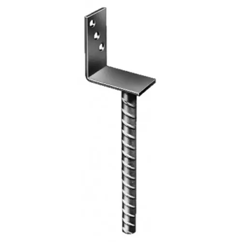 Support de poteau forme L Galvanisé GAH ALBERTS, 80x100x200x60 mm - GAH ALBERTS Prix Promo