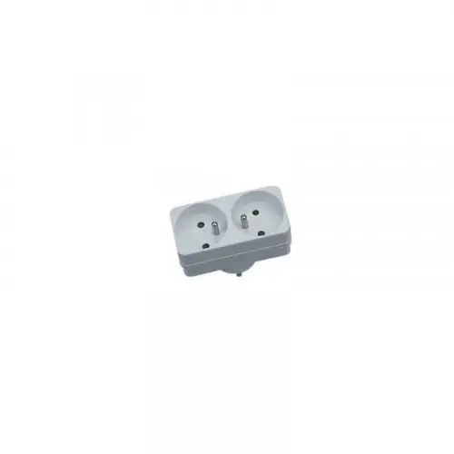 Haute Qualité Biplite 2 prises 16 A façade – adaptateur multiprise avec protection surcharge – Gao