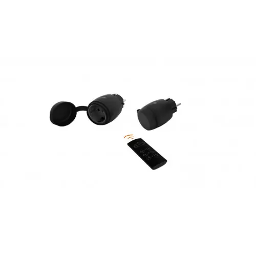 Pack de 2 prises télécommandées pour utilisation extérieure + télécommande – Gao Bon Marché