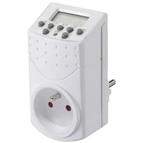 Prise programmable hebdomadaire digitale 8A – Gao Vente Flash