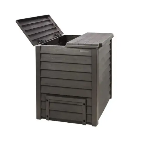Acheter En Ligne Composteur d‘extérieur gris en Polypropylène 600L – GARANTIA